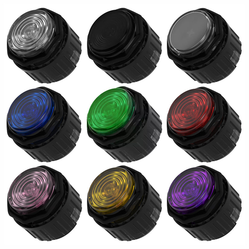 8pcs Original Gamerfinger HBFS-30-SCREW BLACK 30mm Mechanical Buttons Black with Cherry Switches for Hitbox Snackbox Fightbox