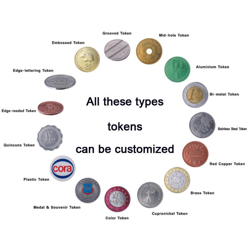 Custom Tokens Arcade game Custom Coin Token Iron Stainless Steel