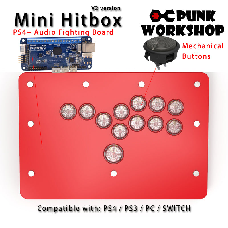 PunkWorkshop Fighting Controller Mini HitBox Ultimate Support for 