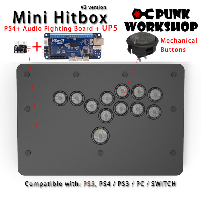 PunkWorkshop Fighting Controller Mini HitBox Ultimate Support for 