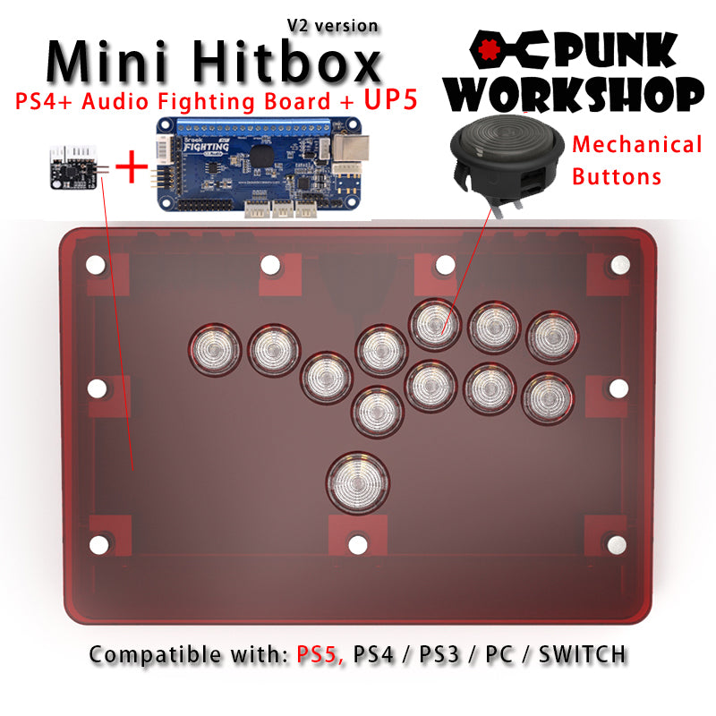 PunkWorkshop Fighting Controller Mini HitBox Ultimate Support for 